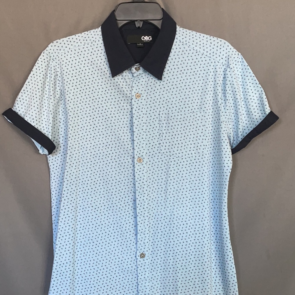 G by Guess blue short sleeve shirt
